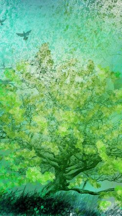 ai12-flower-spring-art-green-illust-happy