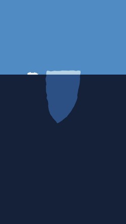 am93-minimal-sea-iceberg-blue-art-illust