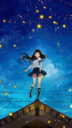 au46-girl-anime-star-space-night-illustration-art