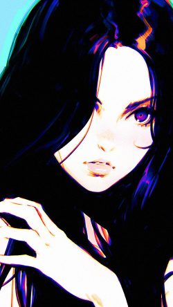 av69-girl-ilya-kuvshinov-blue-illustration-art