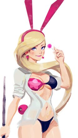 aw68-paul-kwon-cute-girl-bunny-remi-illustration-art-pink