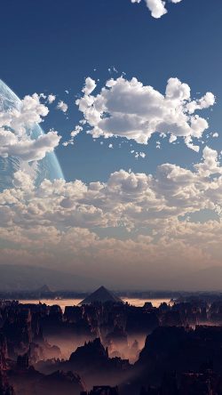 ax13-sky-space-blue-illustration-art-cloud