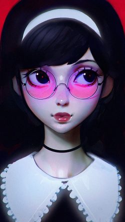 ax75-ilya-kuvshinov-red-girl-illustration-art