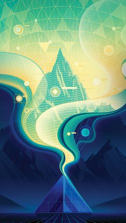 ba16-digital-abstract-road-blue-illustration-art