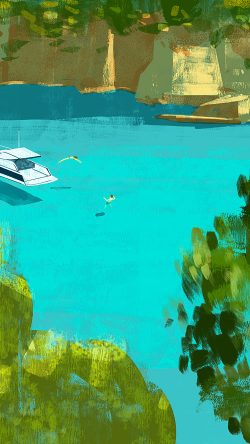 bf62-summer-life-blue-paint-art