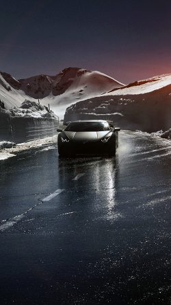 bg86-car-lamborghini-car-dark-road-drive-art-winter