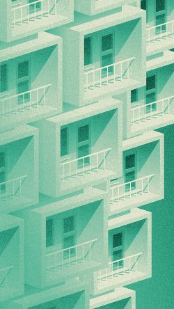 bj60-art-architecture-green-texture-illust