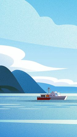 bj98-art-boat-illust-sea