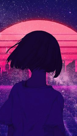 bl74-art-girl-sunset-anime