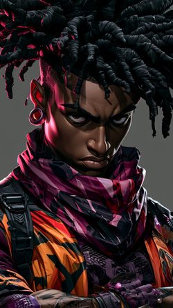 Art Character People Dreadlocks Streetwear Vibrant Digital