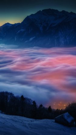 mh64-smoky-foggy-mountain-with-house-sunrise-from-sky-nature