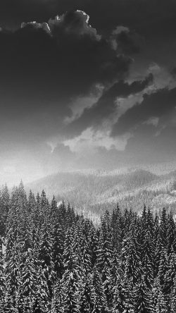 mo03-winter-mountain-snow-dark-bw-nature
