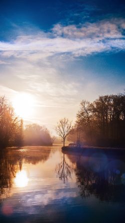 mw65-lake-calm-tree-mountain-sunny-day-nature-flare-blue
