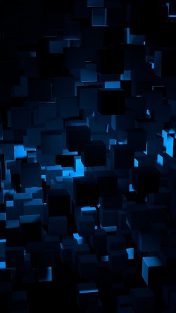 vn22-cube-dark-blue-abstract-pattern
